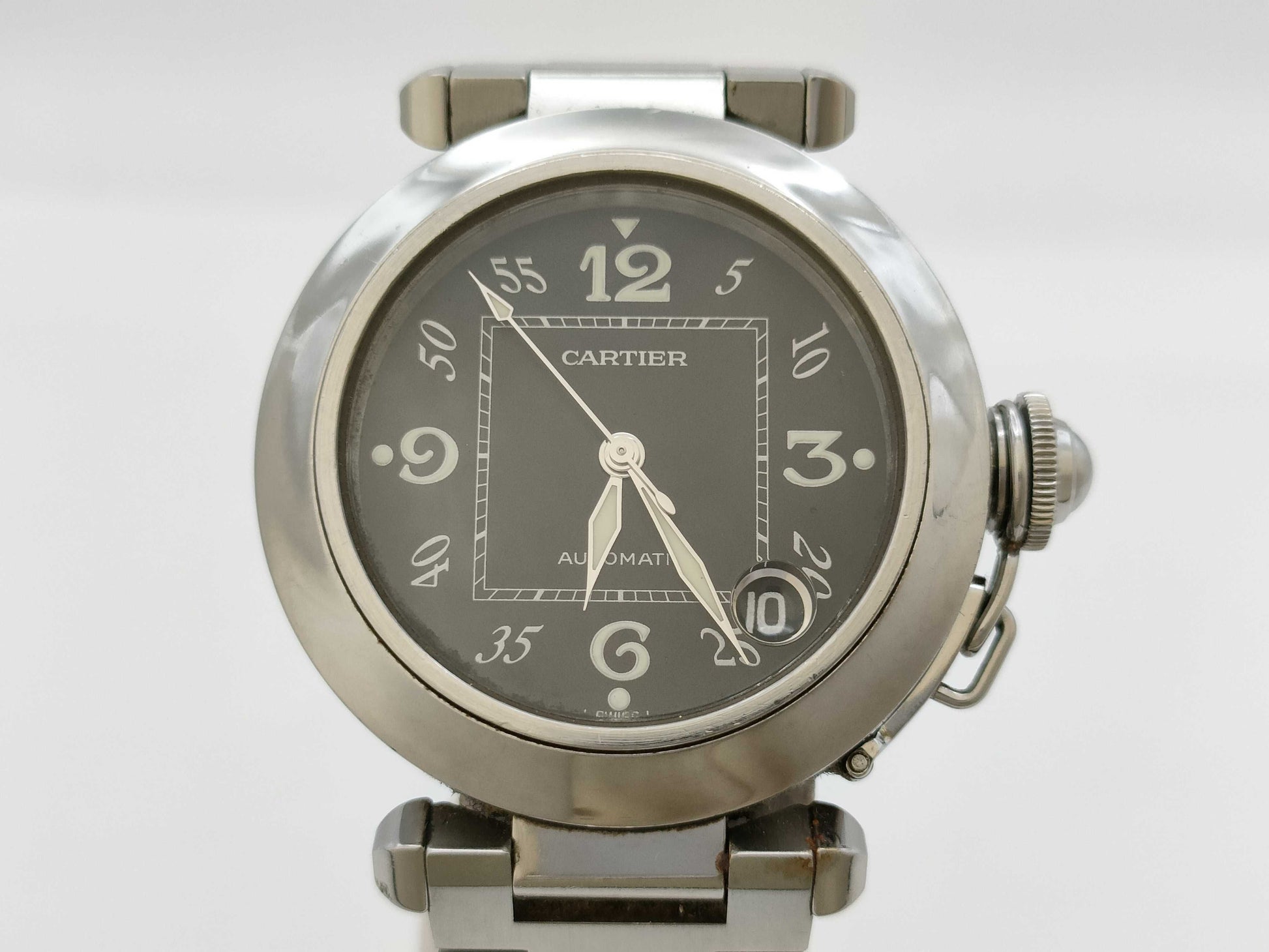 Cartier Pasha C W31043M7 2324 472388CD Automatic Black Dial Boys' Watch