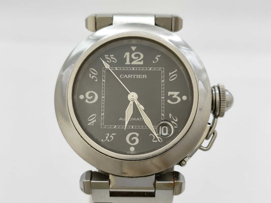 Cartier Pasha C W31043M7 2324 472388CD Automatic Black Dial Boys' Watch