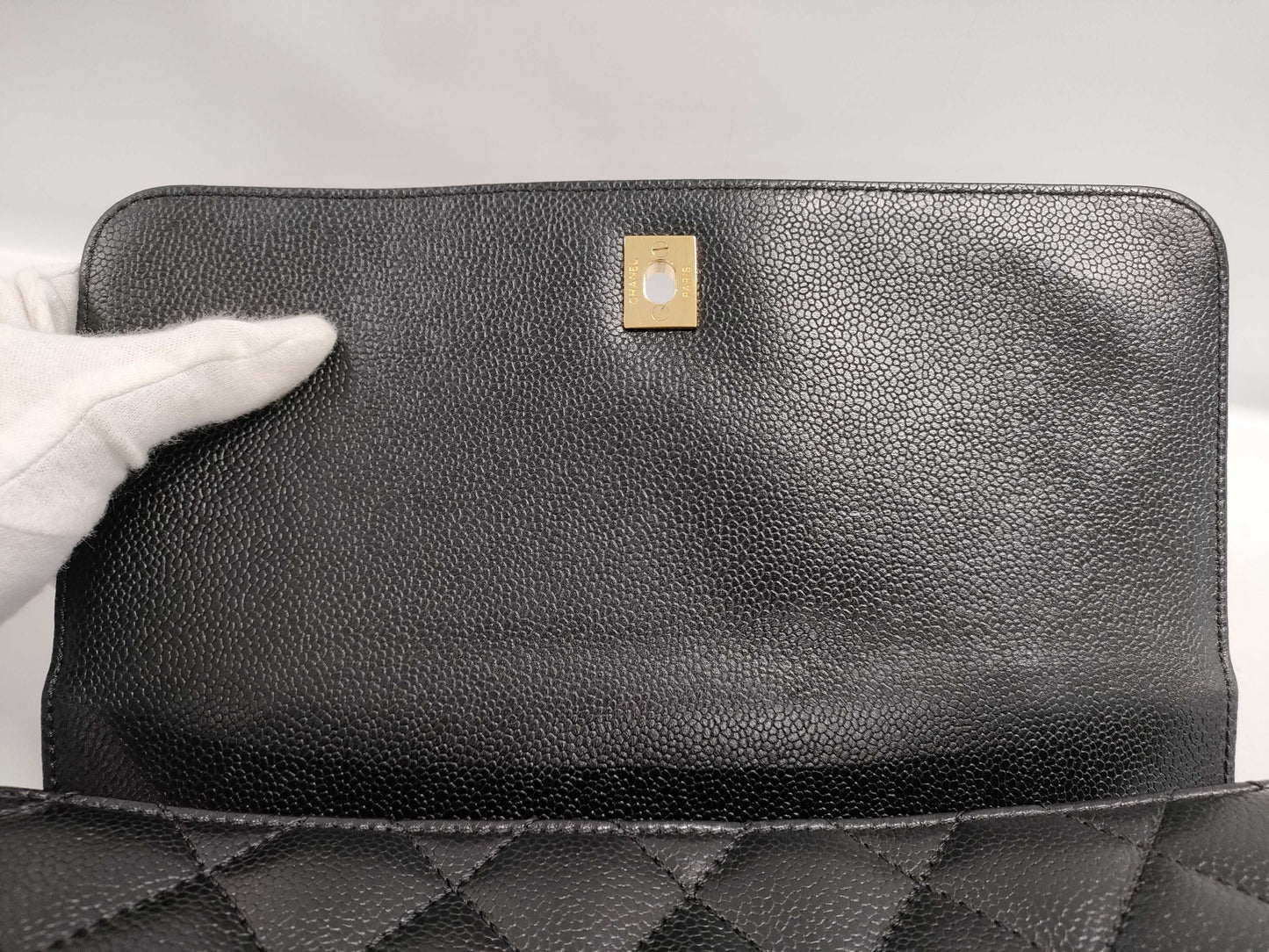 CHANEL Caviar Kelly-style Handbag, No. 6