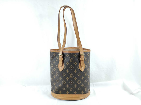 LOUIS VUITTON Monogram Bucket PM M42238 SR0928 Monogram Bucket Shoulder Bag Handbag Tote Bag Shoulder Bag