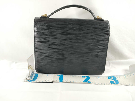 LOUIS VUITTON Epi Leather Louis Vuitton M52122 Monceau SR0021 Handbag Epi Leather Black Handbag