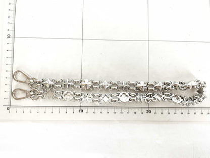 LOUIS VUITTON Louis Vuitton Dauphine Accessory Strap, Silver Stainless Steel with Silver Brass Hardware