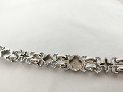 LOUIS VUITTON Dauphine Accessory Strap, Silver Stainless Steel with Silver Brass Hardware