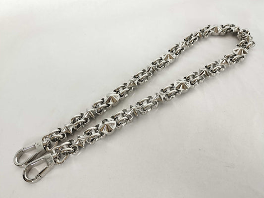 LOUIS VUITTON Dauphine Accessory Strap, Silver Stainless Steel with Silver Brass Hardware