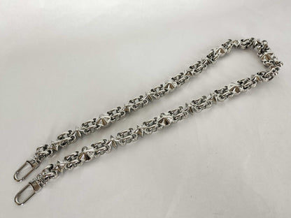 LOUIS VUITTON Louis Vuitton Dauphine Accessory Strap, Silver Stainless Steel with Silver Brass Hardware