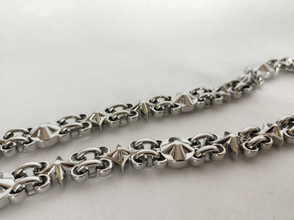 LOUIS VUITTON Louis Vuitton Dauphine Accessory Strap, Silver Stainless Steel with Silver Brass Hardware