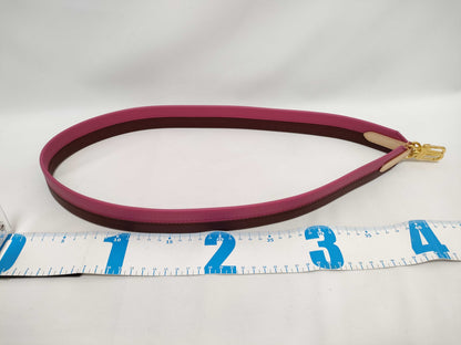 LOUIS VUITTON Signature Strap, Brown/Pink, Signature Canvas with Gold Hardware