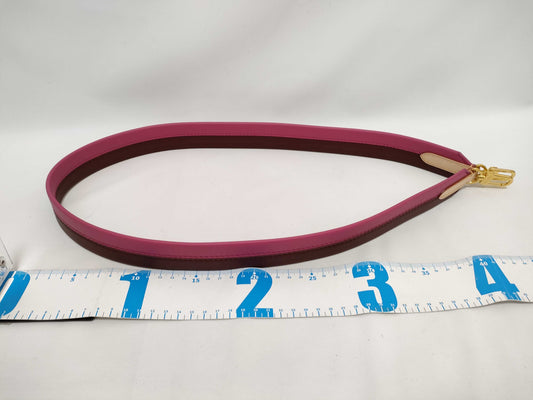 LOUIS VUITTON Signature Strap, Brown/Pink, Signature Canvas with Gold Hardware