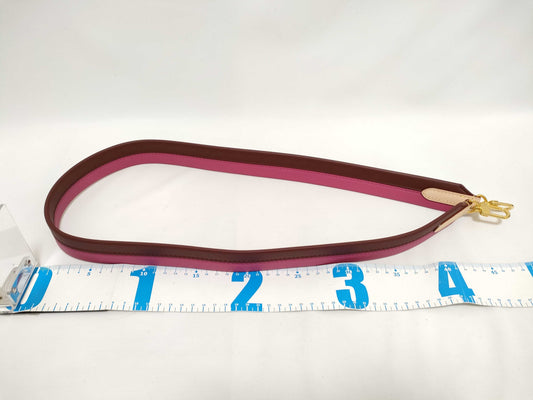 LOUIS VUITTON Signature Strap, Brown/Pink, Signature Canvas with Gold Hardware