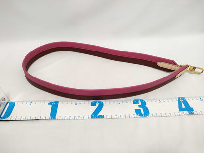 LOUIS VUITTON Signature Strap, Brown/Pink, Signature Canvas with Gold Hardware