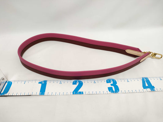 LOUIS VUITTON Signature Strap, Brown/Pink, Signature Canvas with Gold Hardware