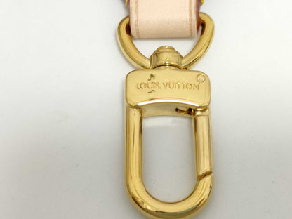 LOUIS VUITTON Signature Strap, Brown/Pink, Signature Canvas with Gold Hardware