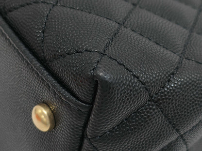 CHANEL Caviar Skin Coco Handle 29 Caviar/Black Handbag
