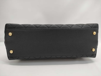 CHANEL Caviar Skin Coco Handle 29 Caviar/Black Handbag