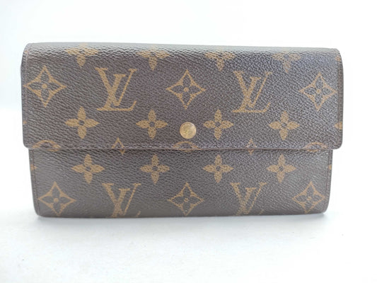 LOUIS VUITTON LOUIS VUITTON Monogram LV Monogram Porte Monnaie Credit Wallet M61725 TH0020
