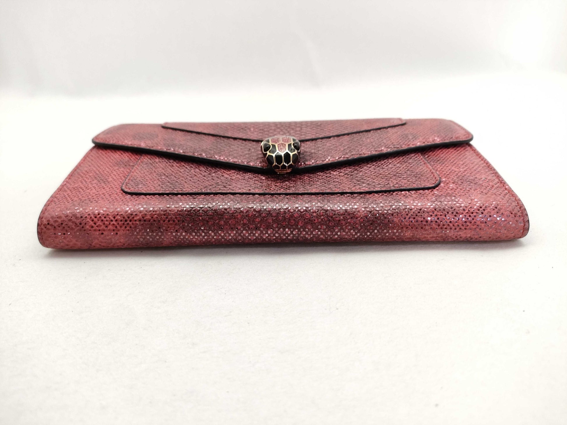 BVLGARI Serpenti Python Chain Wallet EL・N18・287232 Pink Wallet