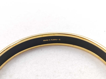 HERMES Hermes Emaille GP Bangle Gold x Blue Bracelet/Bangle