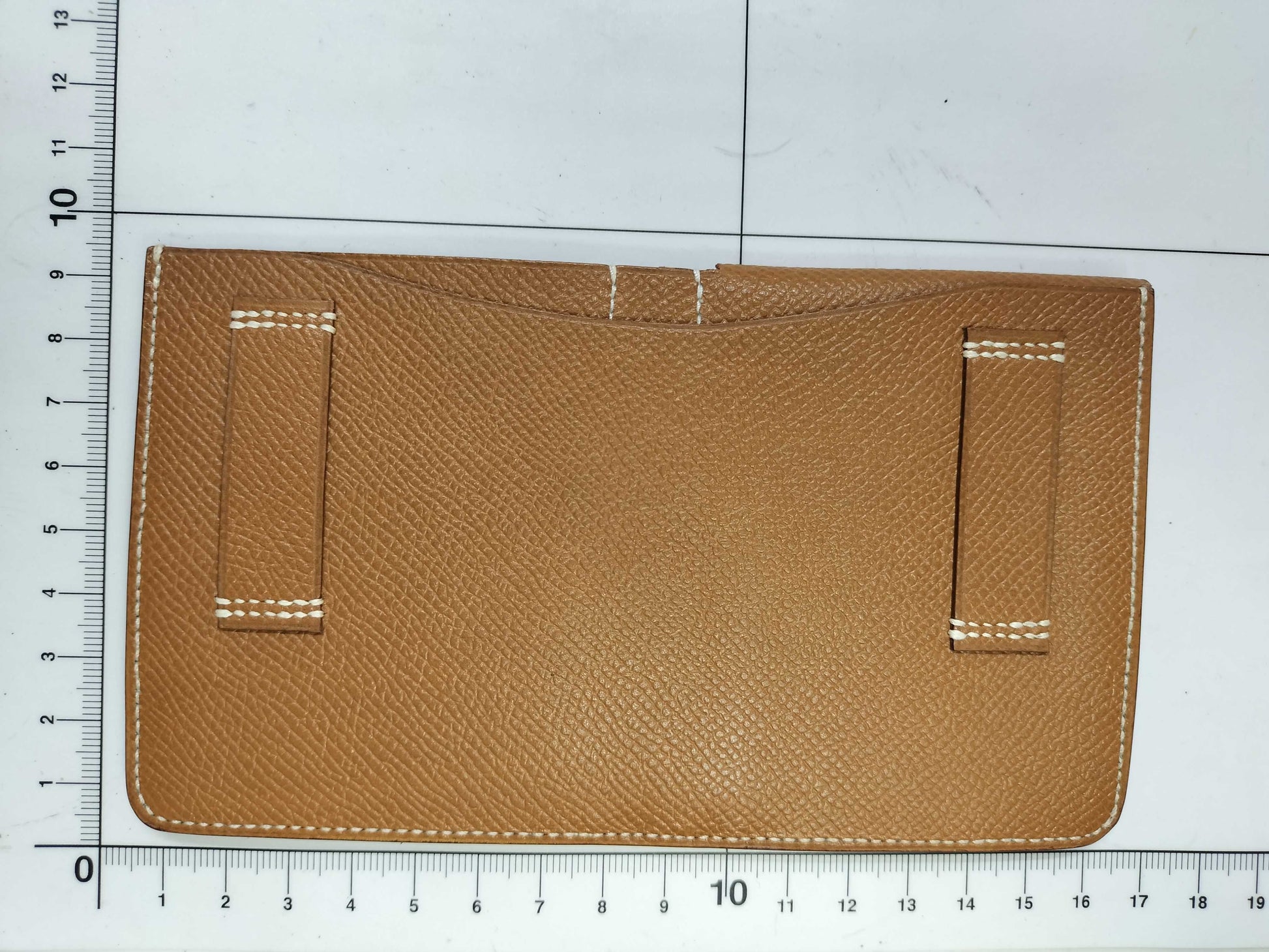HERMES Leather Accessory Case Brown Other Accessories
