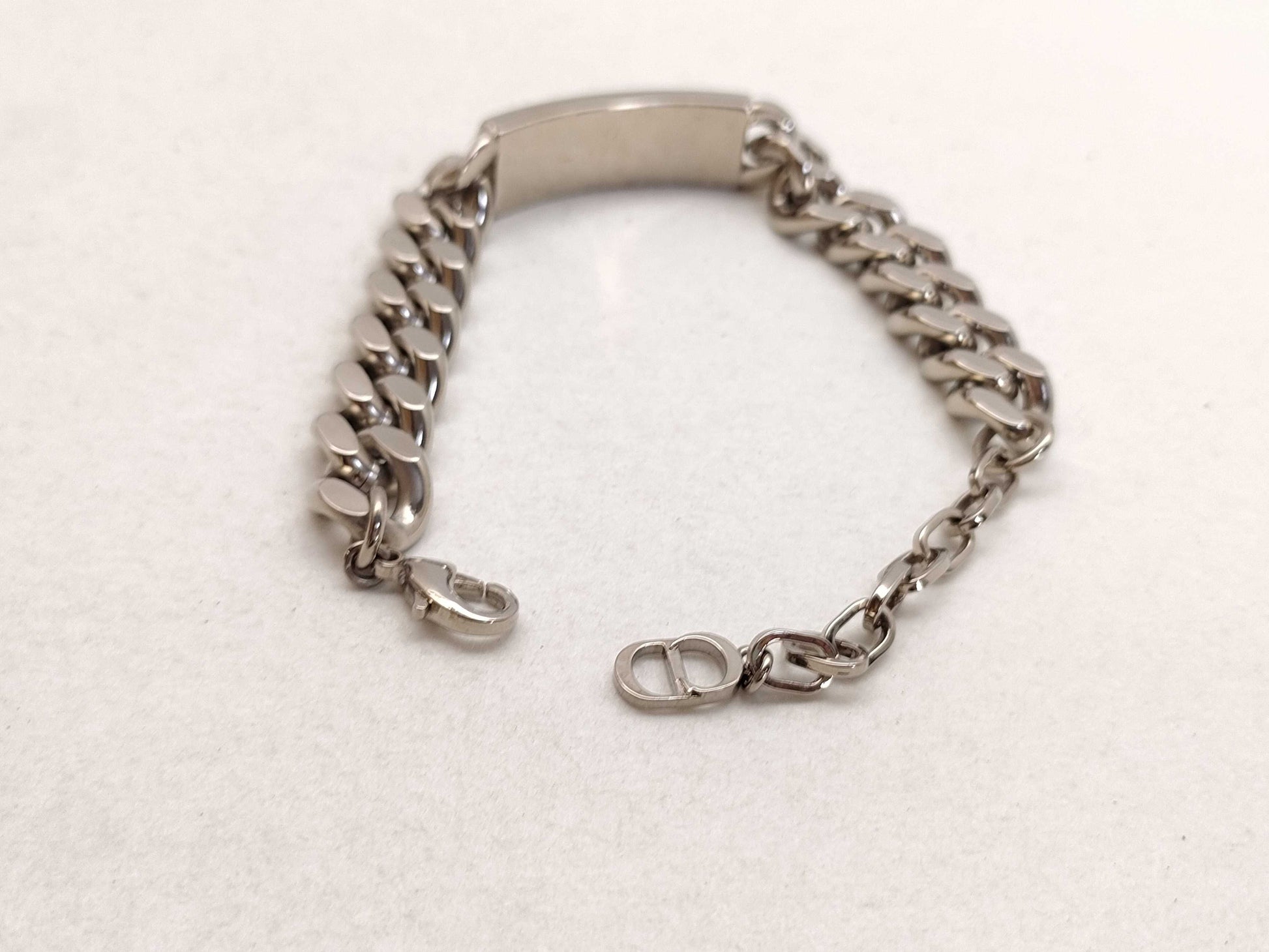 Dior Christian Dior Bracelet Plated Silver Bracelet Bangle