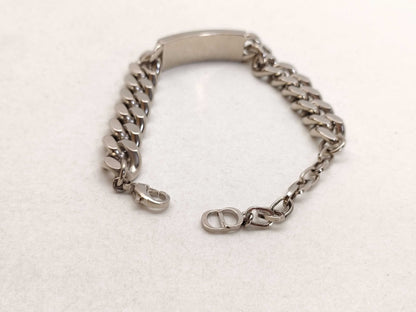 Dior Christian Dior Bracelet Plated Silver Bracelet Bangle