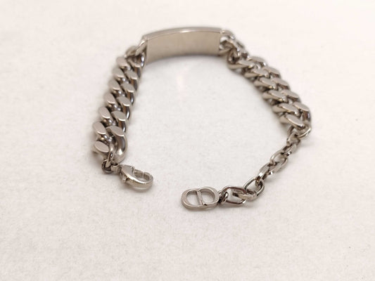 Dior Christian Dior Bracelet Plated Silver Bracelet Bangle