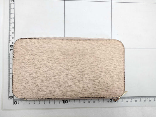 Valextra Leather Long Wallet Baby Pink