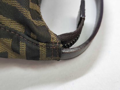 FENDI Zucca pattern nylon canvas pouch 2349-8N0001-019 Khaki