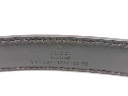 GUCCI Guccissima Belt 146439, 1766, 80, 32 Brown Belt
