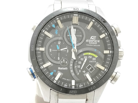 CASIO Edifice EQB-501 5519 003A116H Solar Men's Watch, Black Dial, Unworked, Current Condition