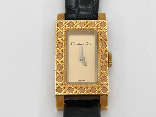 Dior D92-169 1725 K18 Quartz Women's Watch Not Working/No Operational Guarantee