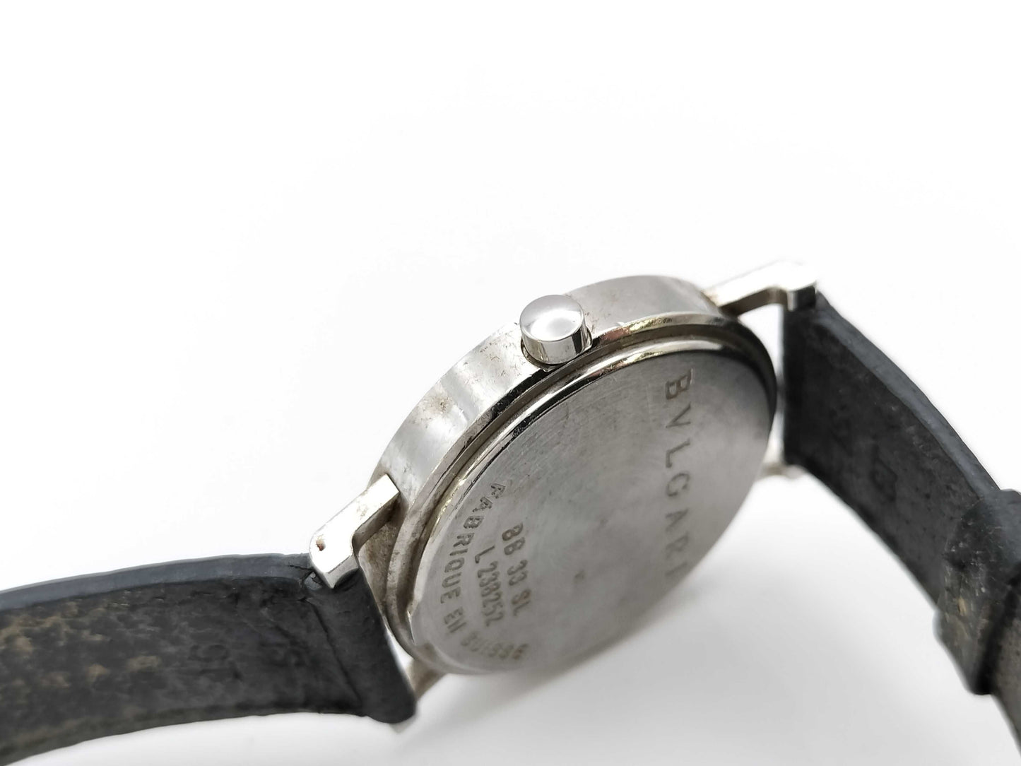 BVLGARI BB33SL L238252 Quartz Movement, Pink Beige Dial, Not Working/No Operational Guarantee, Boys' Watch