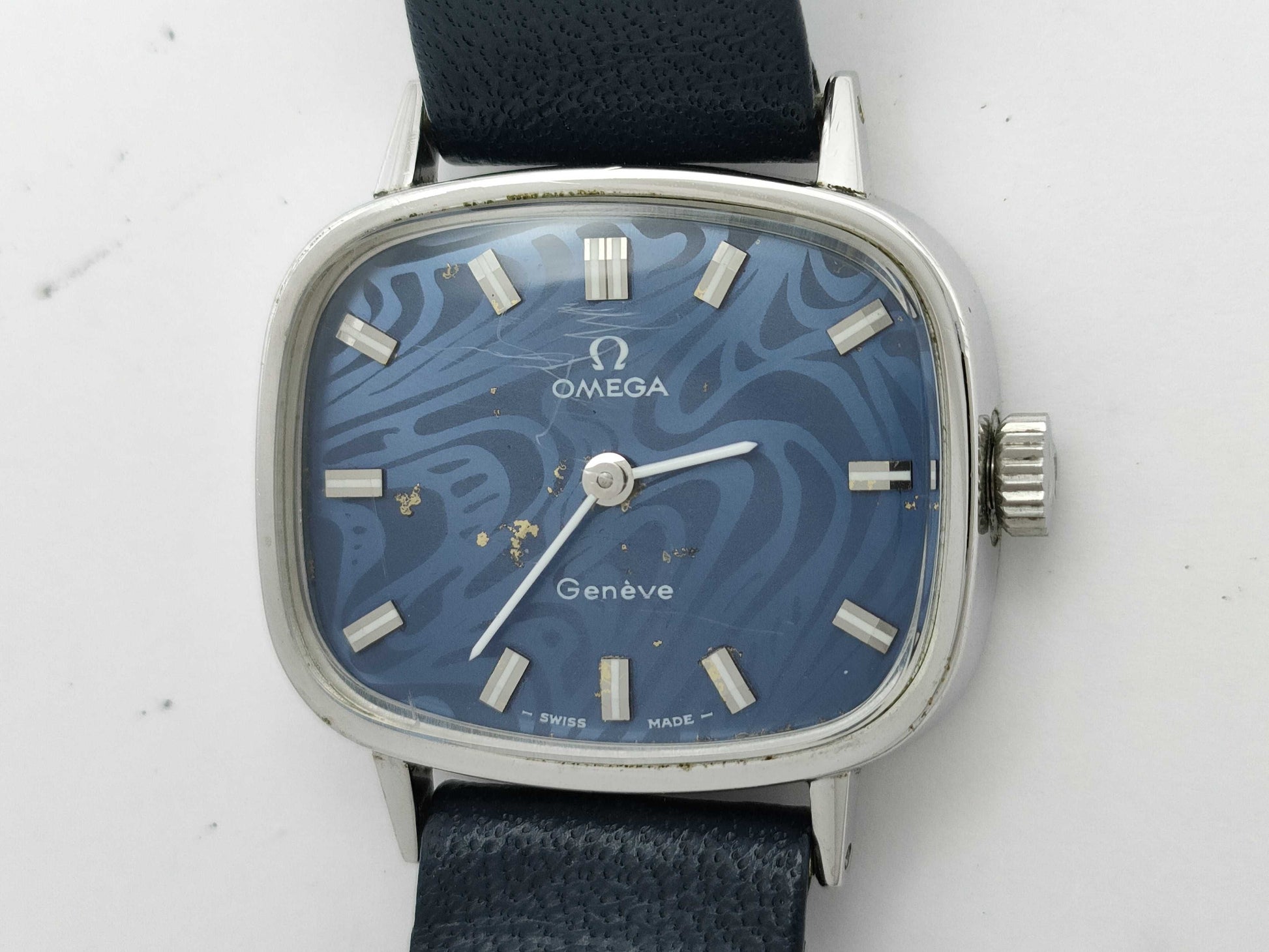 OMEGA Geneve Manual Winding Blue Dial Women's Watch
