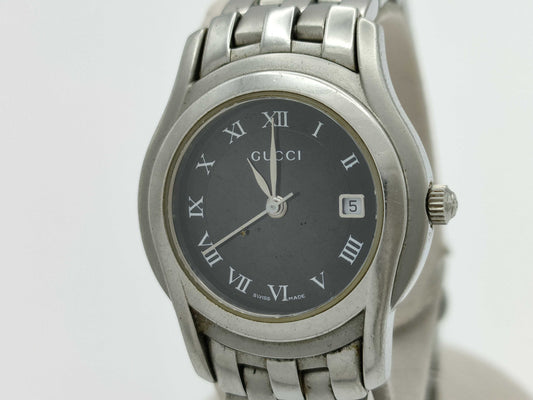 GUCCI 5500L 0063414 Quartz Black Dial Women's Watch 