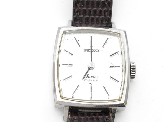 SEIKO Socie 11-3700 540013 K14WG Manual Winding Women's Watch