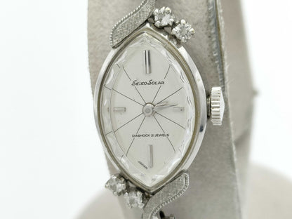 SEIKO Solar 10-7060 7500930 K14WG Hand-wound Women's Watch