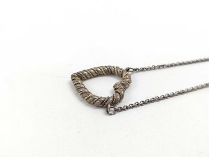 Tiffany & Co. Twisted Heart Necklace 750/925 Silver Necklace