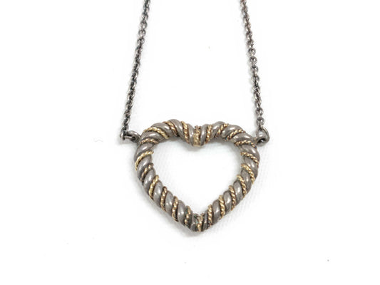 Tiffany & Co. Twisted Heart Necklace 750/925 Silver Necklace