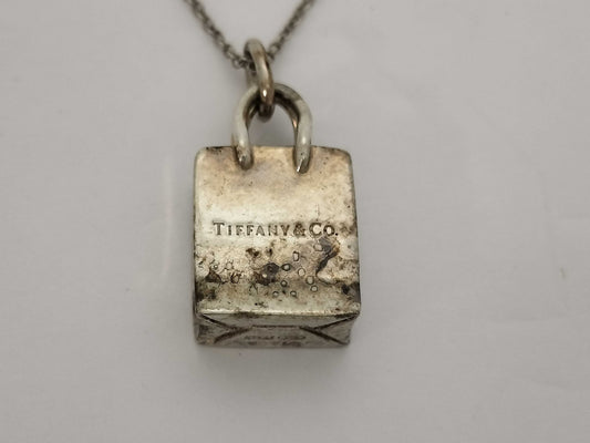 Tiffany & Co. Tiffany & Co. Tiffany Bag Motif Necklace SV925 Silver Necklace