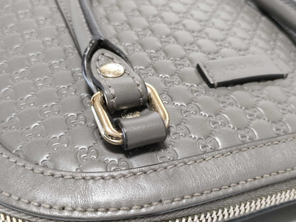 GUCCI Guccissima Gucci Micro GG Guccissima 2-way handbag 449654 486628 Gray handbag