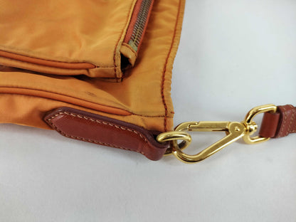 PRADA Nylon Prada Tessuto Shoulder Bag Orange Shoulder Bag
