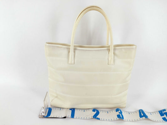 GUCCI Gucci Nylon Canvas Tote Bag 002.2123.0457 White Tote Bag