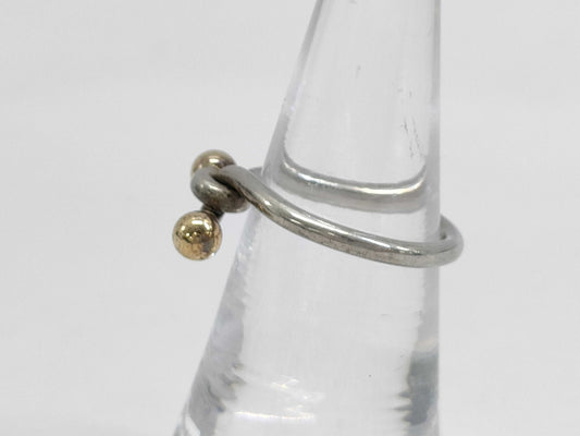 Tiffany & Co. Tiffany Hook & Eye Ring 750 x SV925 Silver and Gold Ring