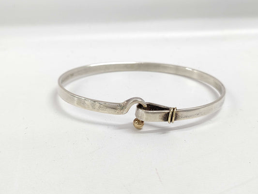 Tiffany & Co. Tiffany Hook and Eye Bracelet SV925/750 Silver Bracelet/Bangle
