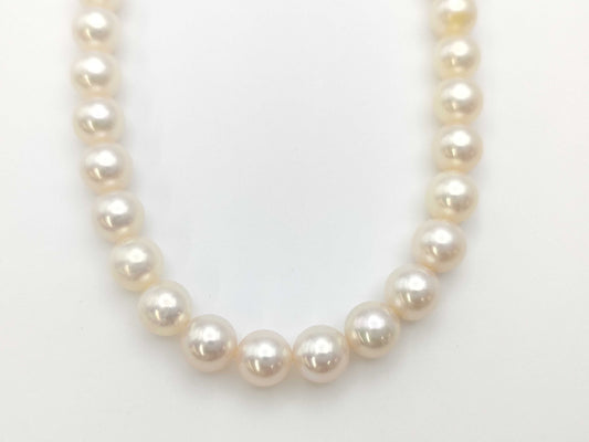 TASAKI Pearl Necklace, approx. 6.5-6.9mm diameter, sterling silver, 26.8g 