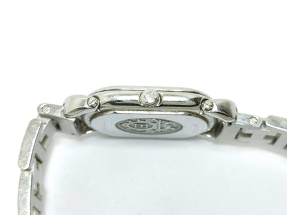 HERMES Rallye RA1.210 1172262 SS/QZ White Dial Non-Working/No Operational Guarantee Women's Watch