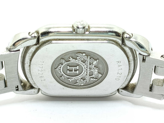 HERMES Rallye RA1.210 1172262 SS/QZ White Dial Non-Working/No Operational Guarantee Women's Watch