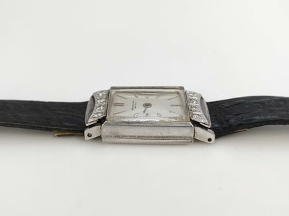 IWC Square Hand-Wound Silver Dial Women's Watch 