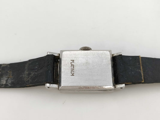 IWC Square Hand-Wound Silver Dial Women's Watch 