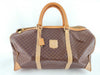 CELINE Macadam PVC and Leather Boston Bag M13 Brown