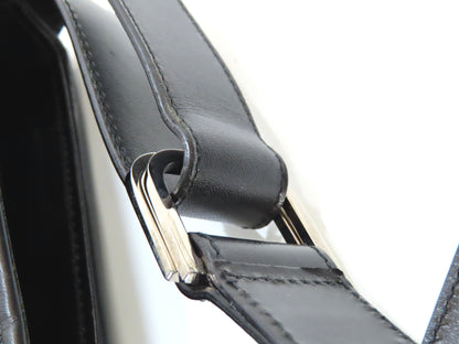 GUCCI Nylon Canvas and Leather Shoulder Bag 019・0422 3444 Black Shoulder Bag